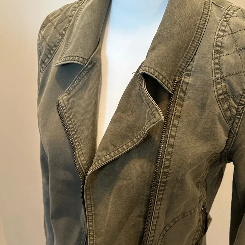 Anthropologie Green Utility Jacket - Picture 3 of 10